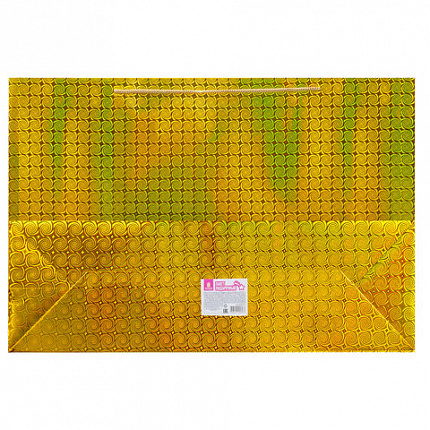 Пакет подарочный (1 шт.) 62x17x42 см, "BIG SIZE", голография, ассорти 3 цвета, ЗОЛОТАЯ СКАЗКА, 609731