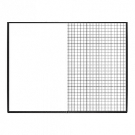 Книга учета 144 л., клетка, твердая, бумвинил, блок офсет, наклейка, А4 (200х290 мм), BRAUBERG, черный,130225