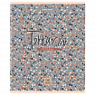 Тетрадь А5 96 л. BRAUBERG скоба, клетка, обложка картон, "Terrazzo" (микс в спайке), 404437