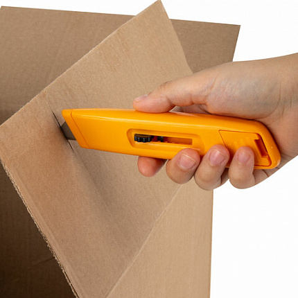 Нож универсальный мощный STAFF PRO, автофиксатор, ABS-пластик, 238734