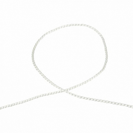 Нить лавсановая для прошивки, БЕЛАЯ диаметр 2 мм, 250 м, ЛШ 640, BRAUBERG ORIGINAL, 608923