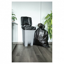 Мешки для мусора 240 л, черные, в рулоне 20 шт., ПВД, 35 мкм, 130х90 см, PACLAN "Big&Strong"