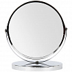 Зеркало настольное BRABIX, круглое, диаметр 17 см, двустороннее, с увеличением, металлическая рамка, 607422