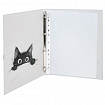 Папка-портфолио универсальная, 4 кольца, 20 файлов, 7БЦ матовая, BRAUBERG "Cat", 107557, 117557