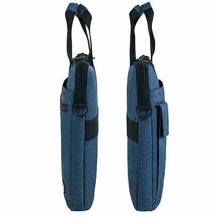 Сумка портфель HEIKKI NOVATION (ХЕЙКИ) с отд. для ноутбука 13-14", синяя, 28х38х3 см, 272593