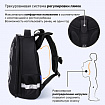 Ранец BRAUBERG SHINY, 2 отделения, с брелоком, "Хаски", СВЕТЯЩИЙСЯ РИСУНОК, 38х28х14 см, 271383