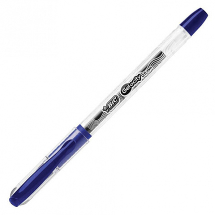 Ручка гелевая с грипом BIC "Gelocity Stic", СИНЯЯ, узел 0,5 мм, линия письма 0,29 мм, CEL1010265