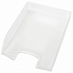Лоток горизонтальный для бумаг BRAUBERG "Office style", 320х245х65 мм, прозрачный, 237288