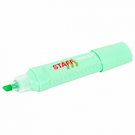 Текстовыделитель STAFF "EVERYDAY HL-707", БИРЮЗОВЫЙ, линия 1-5 мм, скошенный наконечник, 152546