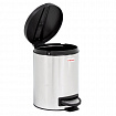 Ведро мусорное с педалью 5 литров "Modern", МАТОВОЕ, нержавеющая сталь, со съемным внутренним ведром, LAIMA, 606301