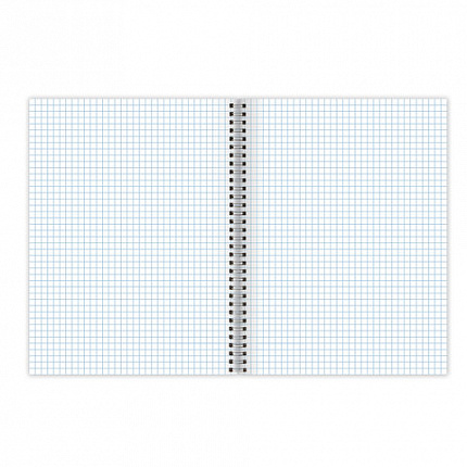 Тетрадь А5, 48 л., BRAUBERG, гребень, клетка, обложка картон, ОДНОТОННАЯ, 401871