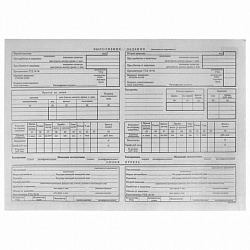 Бланк бухгалтерский типографский "Путевой лист грузового автомобиля с талоном", А4 (198х275 мм), СПАЙКА 100 шт., 130137