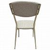 Стул для столовых, кафе, дома РС23, бежевый перламутровый каркас, рогожка бежевая