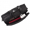 Сумка портфель BRAUBERG CARBON с отделением для ноутбука 15-16", 2 отделения, черная, 31х41х13 см, 240509