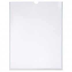 Карманы информационные самоклеящиеся, А4, вертикальные, КОМПЛЕКТ 10 шт., ПЭТ, 0,3 мм, STAFF, 291280