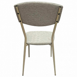 Стул для столовых, кафе, дома РС23, бежевый перламутровый каркас, рогожка бежевая