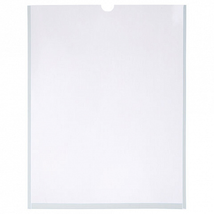 Карманы информационные самоклеящиеся, А4, вертикальные, КОМПЛЕКТ 10 шт., ПЭТ, 0,3 мм, STAFF, 291280