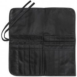 Пенал-скрутка органайзер для кистей и инструментов, 24 ячейки, черный, BRAUBERG ART DEBUT, 272993