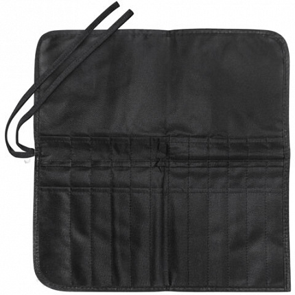 Пенал-скрутка органайзер для кистей и инструментов, 24 ячейки, черный, BRAUBERG ART DEBUT, 272993