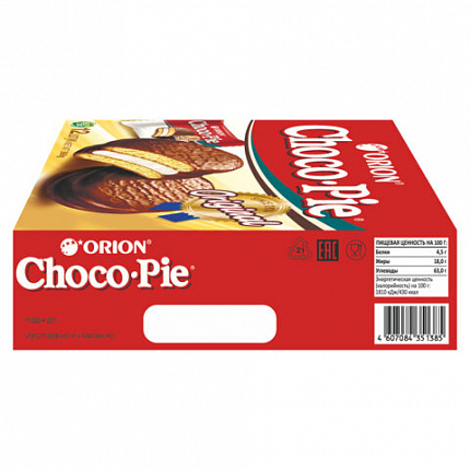 Печенье ORION "Choco Pie Original" 360 г (12 штук х 30 г), О0000013014