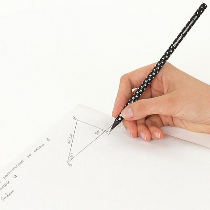 Карандаш чернографитный BRAUBERG "PREMIUM TURKEY", 1 шт., "Dots", НВ, ассорти, дисплей, 181563