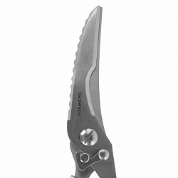 Ножницы-секатор кухонные DASWERK (ДАСВЕРК), 260 мм, фиксатор, зазубренные, металлические, 608902