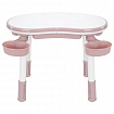 Стол детский трансформер 3 в 1 BRABIX KIDS CT-001, растущий, 2-8 лет, пластик, розовый, 533289
