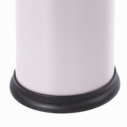 Ершик для унитаза с подставкой, металл, белый, глянцевый, LAIMA, 604962