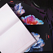 Тетрадь А5, 96 л., HATBER, скоба, клетка, soft-touch ламинация, 3D-лак, "Хрупкие лепестки" (микс), 096198, 96Т5лолВ1