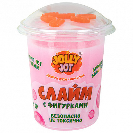 Слайм с фигурками, вкусняшки, 200 г, АССОРТИ 6 видов, JOLLY JOT (ДЖОЛЛИ ДЖОТ), 666668