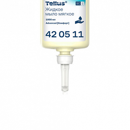 Картридж с жидким мылом одноразовый Tellus/TORK (Система S1) Advanced, 1 л, мягкое, 420511