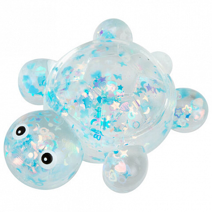Игрушка-антистресс "ПРОЗРАЧНАЯ ЧЕРЕПАШКА", 8 см, ассорти 4 цвета, дисплей, JOLLY JOT (ДЖОЛЛИ ДЖОТ), 665796