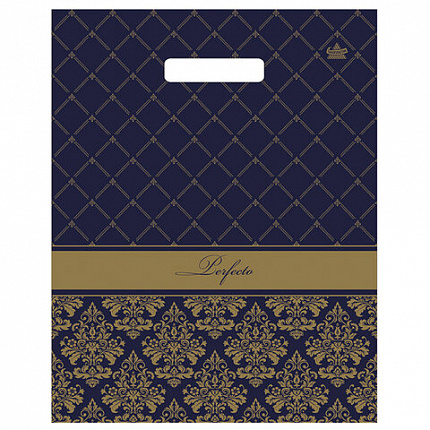 Пакет с вырубной ручкой, 37х30 см, "Перфекто Вензель", 90 мкм, н00153471