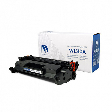 Картридж лазерный NV PRINT (NV-W1510A) для HP LaserJet Pro 4003/Pro 4103, ресурс 3050 страниц