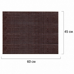 Коврик придверный 45х60 см, ВЕНГЕ пластиковый грязезащитный толщина 10 мм, "ТРАВКА", PRIMILA (ПРИМИЛА), 701064