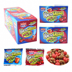 Жевательные конфеты "Кисломания дабл фрукт" вишня и кола, 14 г, КАНДИ КЛАБ, CHW042-1