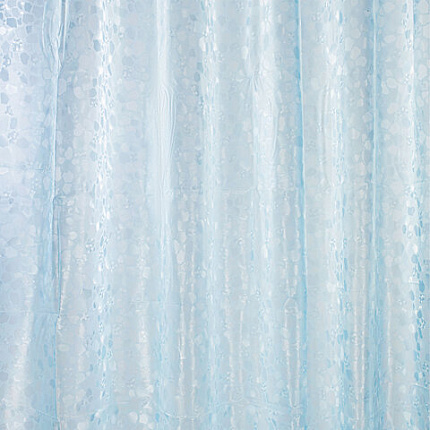 Шторка для ванной EVA, 180х200 см, кольца в комплекте, СИНЯЯ ЛЕДЯНАЯ СВЕЖЕСТЬ, PRIMILA (ПРИМИЛА), 700100