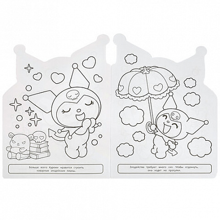 Книжка-раскраска с вырубкой в виде персонажа, "ЛИЦЕНЗИОННЫЕ СЮЖЕТЫ", ассорти, 210х285 мм, 16 страниц, УМКА