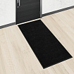 Коврик придверный 90х150 см, ЧЕРНЫЙ, влаго-грязезащитный, 430 г/м2, ребристый, ЛЮБАША СТАНДАРТ, 701038