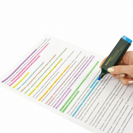 Набор текстовыделителей 12 ЦВЕТОВ на подставке, BRAUBERG "ORIGINAL", линия письма 1-5 мм, 151699