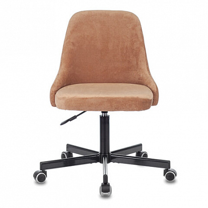 Кресло CH-340M, пятилучие металлическое, ткань, светло-коричневое, 1397884