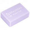 Ластики BRAUBERG "Pastel Soft" НАБОР 12 шт., размер ластика 31х20х10 мм, экологичный ПВХ, 229598
