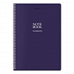 Тетрадь А4, 96 л., BRAUBERG, гребень, клетка, матовая ламинация, "NoteBookMono" (микс в спайке), 405315