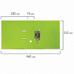 Папка-регистратор BRAUBERG "EXTRA", 75 мм, салатовая, двустороннее покрытие пластик, металлический уголок, 228576