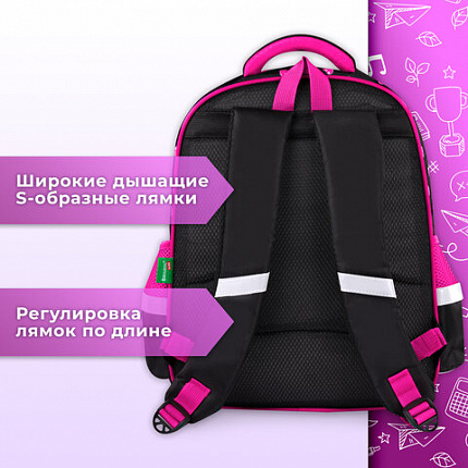 Рюкзак BRAUBERG KIDS MIND с пеналом в комплекте, 2 отделения, "Tiger Cub", 40х28х18 см, 273175