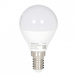 Лампа светодиодная SONNEN EXTRA,10 (85) Вт, E14, шар, нейтральный белый, 30000 ч, LED G45-10W-4000-Е14, 457910