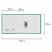 Папка-регистратор BRAUBERG с покрытием из ПВХ, 80 мм, с уголком, зеленая (удвоенный срок службы), 227193