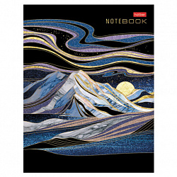 Тетрадь на кольцах А5 175х215 мм, 160 л., твердый картон, клетка, HATBER, "Золотые склоны гор", 081597, 160ТК5В1_29685