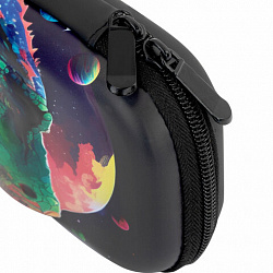 Пенал ЮНЛАНДИЯ, 1 отделение, 1 откидная планка, карман, EVA покрытие soft-touch, 22х10х5 см, "Galaxy Dino", 273188