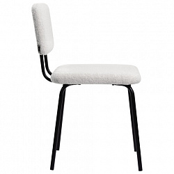 Стулья BRABIX "Ideal CF-080", КОМПЛЕКТ 4 шт., черный каркас, букле белый, 533254